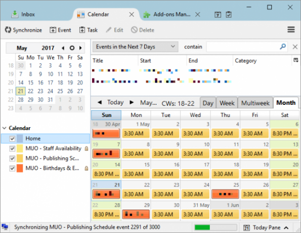 Hoe Google Calendar te integreren in Thunderbird Thunderbird Lightning Calendar Events 647x500