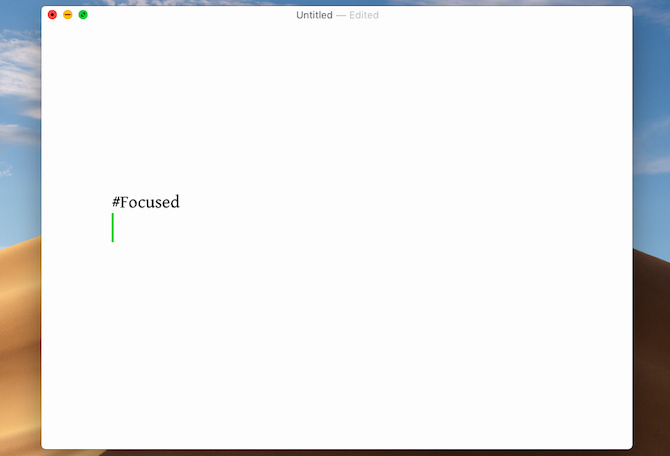 Focused, een afleidingsvrije schrijf-app voor Mac