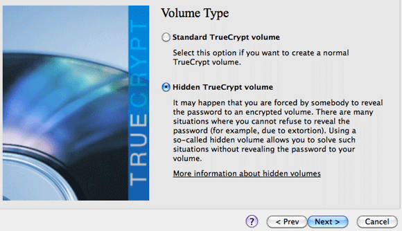 Hoe een echt verborgen partitie te creëren met TrueCrypt 7 3 verborgen volume