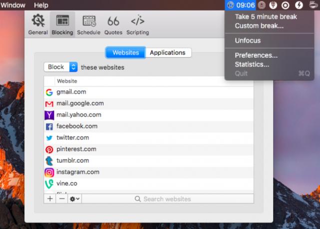 hey-focus-Mac Menubalk Apps