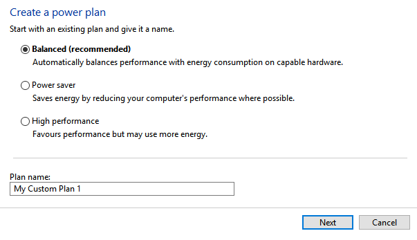 Ontbreekt het High Performance Power Plan op Windows? Hier is het energieschema van Fix windows10