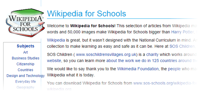 Wikipedia voor scholen