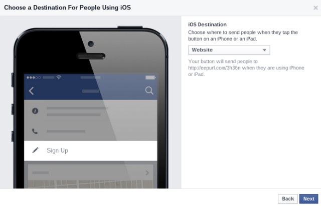 Maak-call-to-action-ios-bestemming