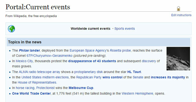 Wikipedia-huidige evenementen