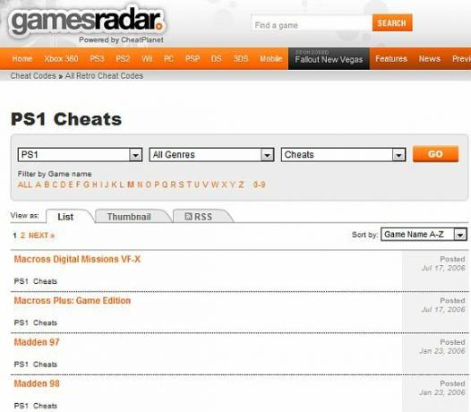 cheats voor oude ps1-games