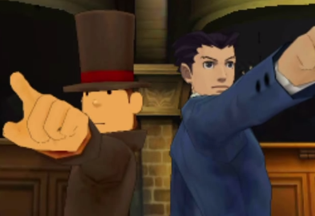 Layton-Phoenix-Wright-scherm