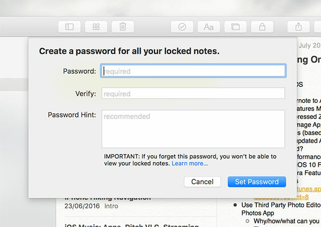 Apple Notes-Lock