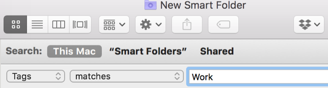 Mac Smart Folder-tags