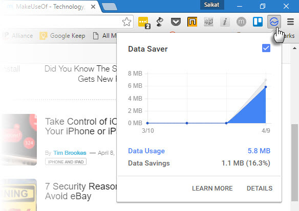 Databesparing