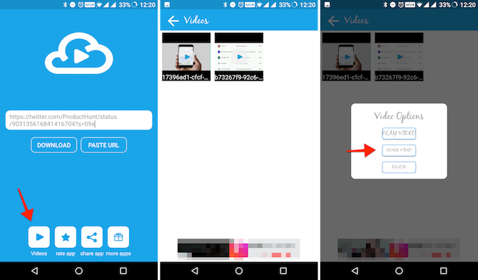 Download video's van Facebook Instagram Twitter op Android 1