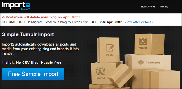 Uw Last Minute-gids voor het exporteren van uw posterachtige blog voordat deze voor altijd wordt afgesloten Import2-startpagina