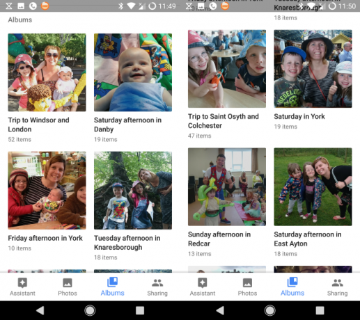 Google-foto's op Android-albums