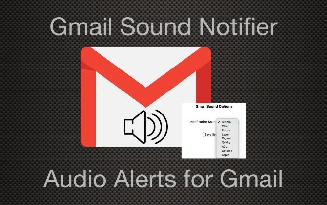 ontvang een audio-melding wanneer u een nieuwe e-mail ontvangt in gmail