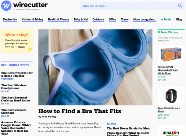 5 sites om productbeoordelingen te vinden, alles te vergelijken en te beslissen wat u wirecutter wilt kopen