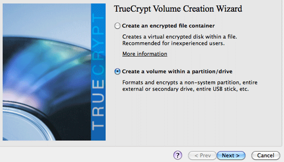 Hoe een echt verborgen partitie te maken met TrueCrypt 7 2 binnen de partitie