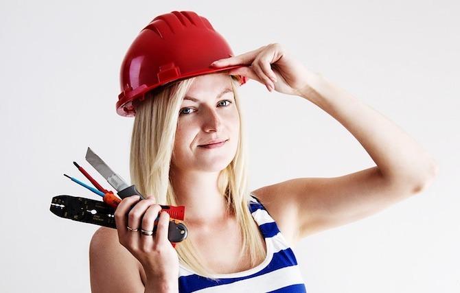 diy reparatie vervangen vrouw fix tools