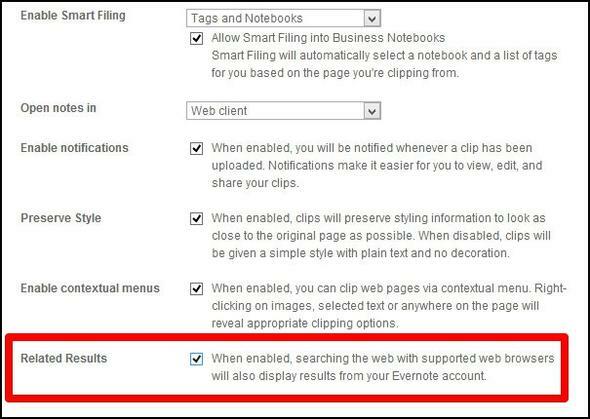 20 Evernote-zoekfuncties die u Evernote-resultaten zou moeten gebruiken bij het zoeken naar webclipper-instellingen