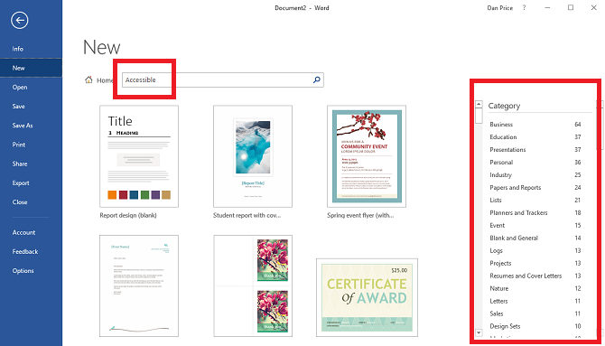 De 5 beste toegankelijkheidstools in Microsoft Office toegankelijke sjablonen 670x383