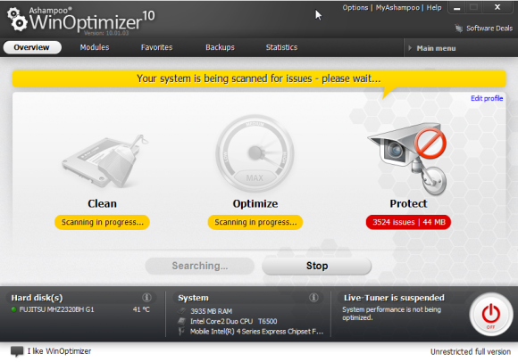 Reinig en optimaliseer uw computer voor betere prestaties met WinOptimizer winoptimizer3