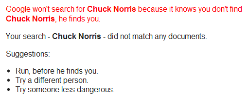 google zoeken waar is chuck norris