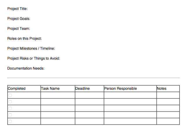 Project management