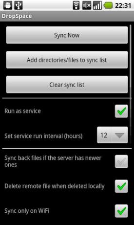 Android sync SD-kaart dropbox