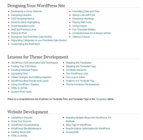 Leer coderen: 10 gratis en fantastische online bronnen om uw vaardigheden aan te scherpen WordPress Codex-lijst