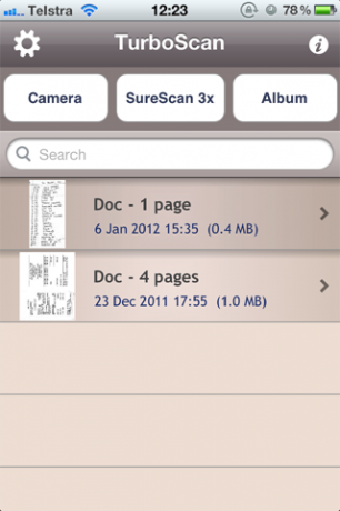 TurboScan - Of waarom uw volgende scanner $ 1,99 kost [iPhone] turboscan home