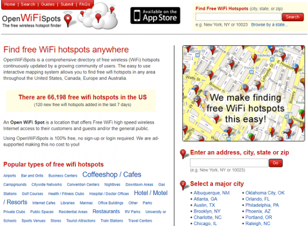 openwifispots startpagina