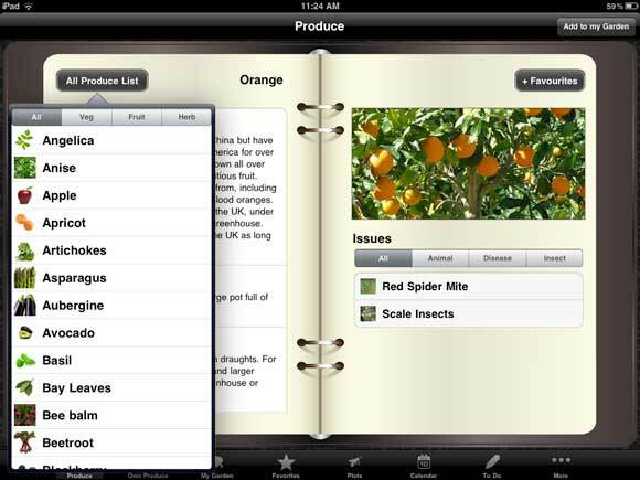 3 iPad-apps voor het kweken van een moestuinplanner productielijst