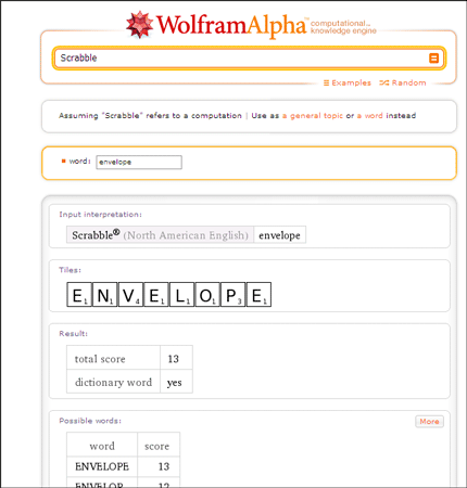 10 coole toepassingen van Wolfram Alpha als je leest en schrijft in de Engelse taal Wolfram Alpha09