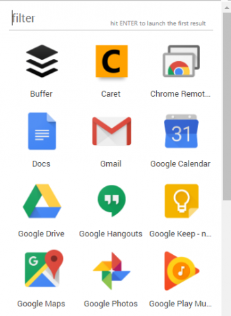 vervang chrome app launcher