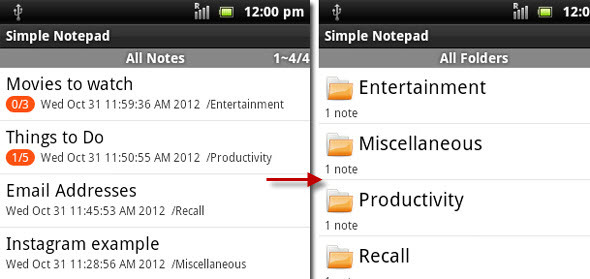 Veilig en echt eenvoudig notities maken met Simple Notepad [Android 2.2+] simple notepad08