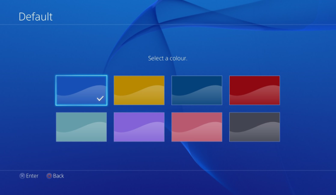 Veranderend PS4-kleurenschema