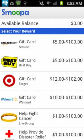 Krijg betaald om slimmer te winkelen met Smoopa [Android 1.6+ en iOS] smoopa-beloningen