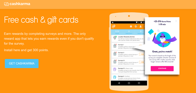 Cash Karma Paid Survey iPhone Android-app