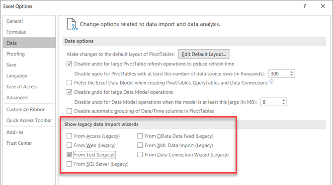 Schakel de Text Import Wizard in Microsoft Excel in