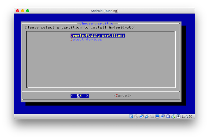 Hoe Android-apps op macOS uitvoeren partitie maken