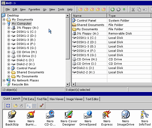 A43 - gratis Windows Explorer-software