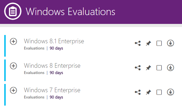 Windows Evaluaties