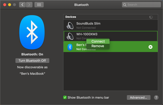 Mac Verwijder Bluetooth-apparaat