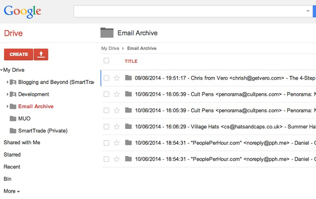 email-archief-google-drive