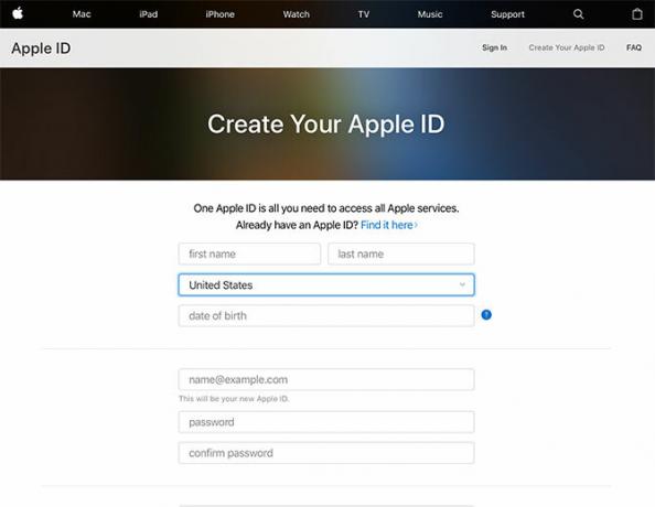 Maak een Apple ID aan