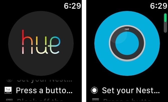 Hue en Nest Smart Watch-apps