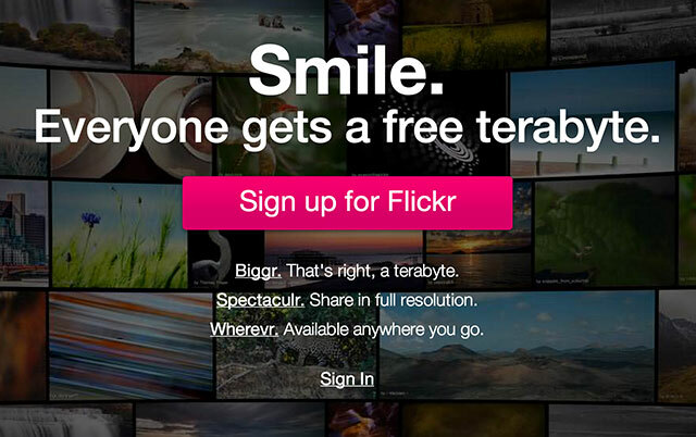 Is het tijd om Yahoo een tweede kans te geven? flickr terabyte