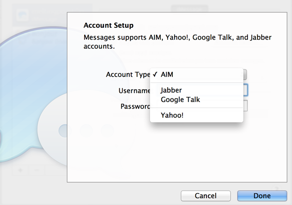 Tot ziens iChat: aan de slag met de nieuwe OS X Berichten-app [Mountain Lion] voeg accounts toe