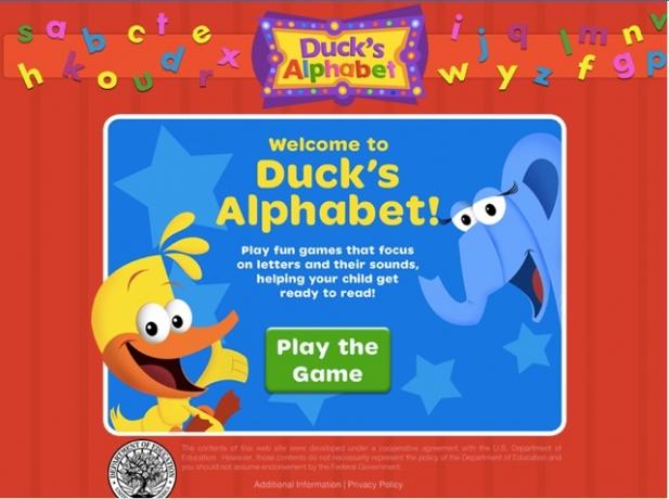 Educatief spel voor kinderen - Duck's Alphabet