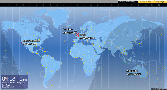 wereld tijdzones