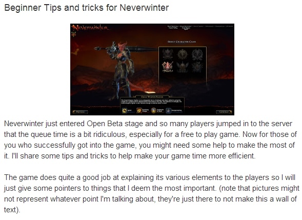 Neverwinter website