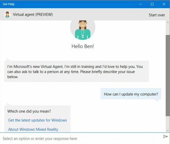 Krijg ondersteuning via de Windows 10 Get Help-app